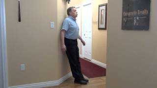 Basic Posture  Wall Pelvic Tilt [upl. by Kippy]