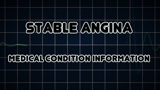 Stable Angina Medical Condition [upl. by Ramak280]