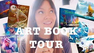 STUDIO VLOG  showing you every single art book I own 📚  travel vlog ☁️ [upl. by Hilarius]