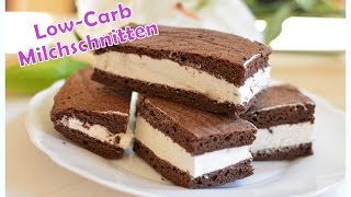 Milchschnitte selber machen  LowCarb [upl. by Zebaj361]