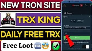 how to create account tronking free website  how to withdraw tronking free website  2024 [upl. by Nassir273]