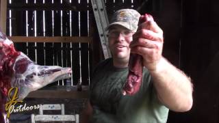 Whitetail Deer Skinning and Quartering [upl. by Llemert703]