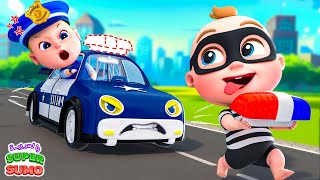 أغنية الشرطة 👮‍♀️ عجلات الحافلة 🚔🚍 اغاني اطفال  Super Sumo Arabic [upl. by Ikey]