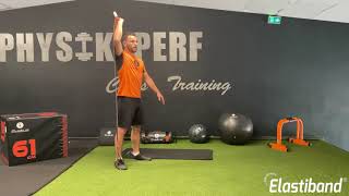 Exercise 6  Shoulder press with Elastiband® English version [upl. by Leinod]