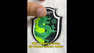 Custom Iron On Heat Press Silicone Tatami Sticker TShirt Sports 3D Silicone Heat Transfer Printing [upl. by Adnilemreh]