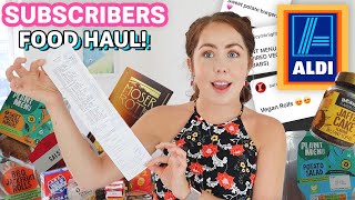 ALDI FOOD HAUL CHOSEN BY MY SUBSCRIBERS  Your Favourite Aldi Groceries [upl. by Iva]