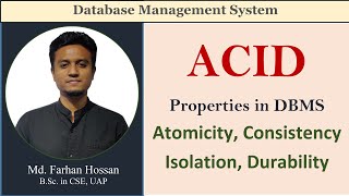 Lec 89  ACID Properties in DBMS  Atomicity Consistency Isolation  Durability  Bangla Tutorial [upl. by Lauber18]