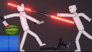 People Throwing Lightsabers At Each Other In People Playground 29 [upl. by Llerruj]