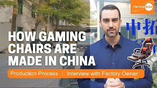 How Gaming Chairs are Made in China  Inside a Factory that Makes Gaming Chairs for the Whole World [upl. by Elyl]