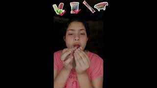 Asmr eating jelly 🍮like subscribe shortvideo love [upl. by Anyahc]