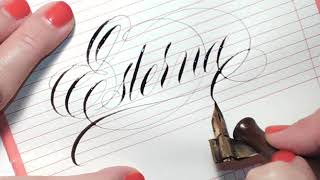 Copperplate calligraphy [upl. by Garneau]