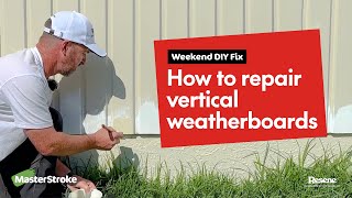 Weekend DIY Fix  How to repair vertical weatherboards [upl. by Mahoney]