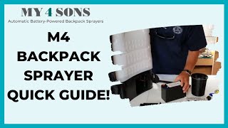 1 Rated MY4SONS M4 Battery Powered Backpack Sprayer Quick Start Video September 2019 [upl. by Happy]