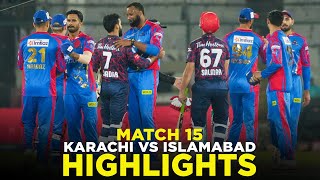 Full Highlights  Karachi Kings vs Islamabad United  Match 15  HBL PSL 9  M2A1A [upl. by Tome]