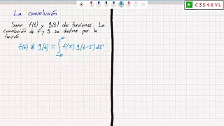 MA Transformada de Fourier La convolución y el teorema de convolución [upl. by Izzy]