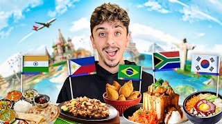 Eating Most VIRAL Foods from Around the World 🌎 [upl. by Calmas]