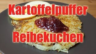 Kartoffelpuffer Reibekuchen  Vegan amp Fettarm Rezept VEGAN [upl. by Adnilak]