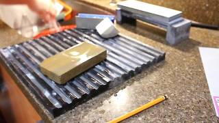 Japanese Kamisori sharpening by natural and synthetic stones [upl. by Branca]