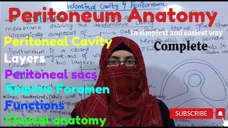 PERITONEUM  PERITONEAL CAVITY  LAYERS  SACS  EPIPLOIC FORAMEN  FUNCTIONS  CLINICAL ANATOMY [upl. by Ovatsug]