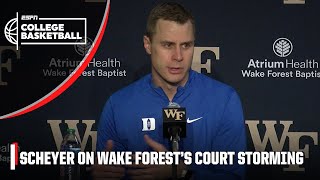 Duke’s Jon Scheyer asks When are we going to ban court storming  ESPN College Basketball [upl. by Hedberg]