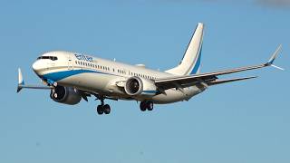 Enter Air Boeing 737 MAX 8  SPEXF  Landing at Norwich Airport [upl. by Erland429]