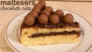 MALTESERS CHOCOLATE CAKE  chocolatology [upl. by Ettenrahs]