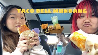 trying taco bell’s new cheesy street chalupa mukbang [upl. by Radburn567]