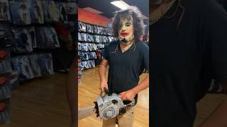 Leatherface Mask fyf fyp spirithalloween leatherface tcm texaschainsawmassacre mask skit no [upl. by Huggins]