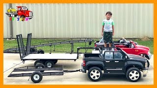 MUDDY OPTiMUS gets a 4x4x4 BUSH TRAiLER  All Terrain 10WS 10X8  RC ADVENTURES [upl. by Ahsimit]