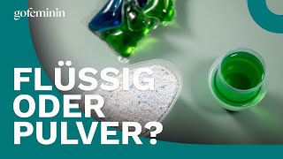 Flüssiges Waschmittel oder Waschpulver Was ist besser [upl. by Leahsim]