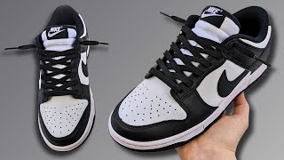 HOW TO LACE NIKE DUNK 1 LOWS LOOSELY BEST WAY [upl. by Eliam]