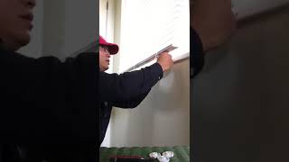 How to shorten levolor cordless lift 2” faux wood blinds part 2 [upl. by Irakuy]