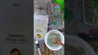 Turmeric Facial wax genuine Review  5 minutes painless herbal powder wax [upl. by Odnalref]