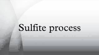 Sulfite process [upl. by Anrat126]