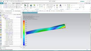 How to create a simple modal analysis SOL 103 Real Eigenvalues eigen frequencies [upl. by Duncan]