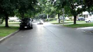 VW Jetta 18T with 25quot TechtonicsBorla exhaust  Slow driveby in 2nd gear [upl. by Agathe819]