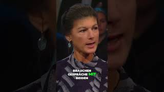 Sahra Wagenknecht über die Notwendigkeit von Verhandlungen Wichtige Gespräche in beide Richtung24 [upl. by Aihceyt150]