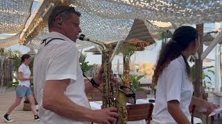 Live set with beautiful music and saxophone  Recording from a performance from the French Riviera [upl. by Ellehctim606]