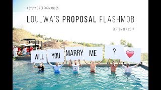 Best Wedding Proposal Flashmob Lebanon  Lyne Gandour [upl. by Acsot706]