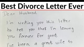 Wife Demands Divorce In LetterHusbands Brilliant Reply Makes Her Regret Every WordRevenge Lessons [upl. by Mcneil]