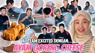 AYAM GORENG CHEESE LELEH 🧀 FAVORITE AI TEAM [upl. by Celtic]