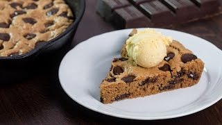 Skillet Chocolate Chip Cookie Recipe [upl. by Thormora379]