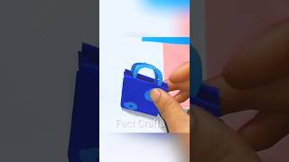 How to make paper bag  how to make surprise bag with paper shorts kidsshorts kidscrafts [upl. by Yahc]