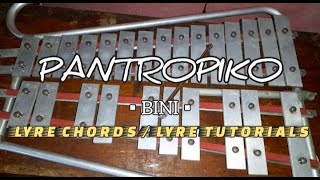 PANTROPIKO  BINI  LYRE CHORDS  LYRE TUTORIALS 2024  SIMPLE LYRE CHORDS [upl. by Tnomad]