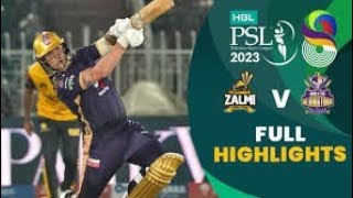 PSL 9  PESHAWAR ZALMI VS QUAITA GLADIATORS FULL HIGHLIGHTS  18 February 2024 [upl. by Rosenblast]