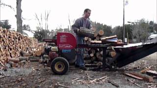 Supersplit log splitter with 4way wedge [upl. by Mcquoid]