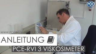 Bedienungsanleitung zum Viskosimeter PCERVI 3 [upl. by Sidnak]