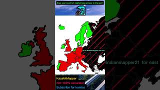 Does your countrys capital have access to the sea map mapper mapping geography europ e edit [upl. by Able785]