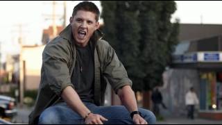 Dean Jensen Ackles singing Eye of the Tiger Supernatural s04e06 HD [upl. by Jarlathus]