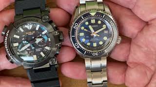 MRG and Seiko Prospex MRGBF1000 Frogman vs MM300 auto 8L35 [upl. by Lav]